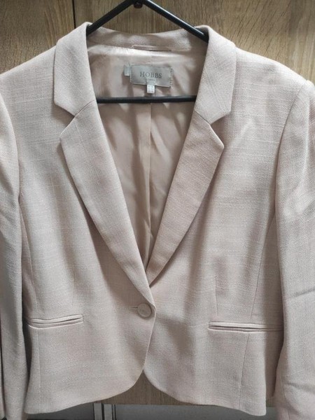 Women Hobbs Blazer Beige Viscose XL