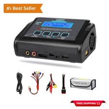 150W 10A Fast RC LiPo Battery Charger for Drones & Cars - All Connector Options