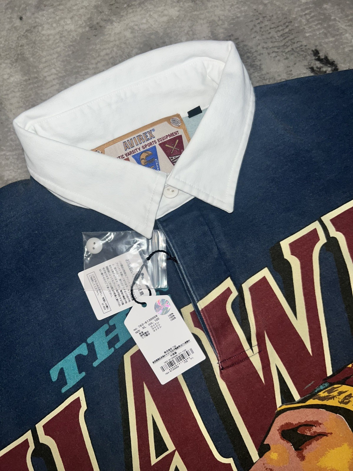 Avirex Stabridge Hawks Rugby Shirt XL SOLD OUT polo 92 iceberg vtg Ralph lauren image 2