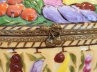 Vintage LARGE Limoges Fruit Vegetable Fish Basket Peint Main Trinket Box — photo 7