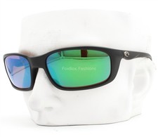 Costa Del Mar Brine II Sunglasses Matte Black Polarized Green Glass 580G w/case