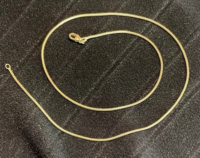 750 Gold, Schlangenkette 18kt, 44cm, 1,2mm, mir zu kurz, Wert 1300 € - Bild 1 von 4