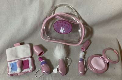 Build A Bear Pink Fabulous Beauty Kit Makeup Lipstick Mascara Teddy Accessories
