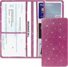 Car Glove Box Organizer With Leather Insurance And Registration Card Holder Gli