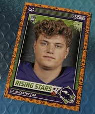 2024 Panini Score-A-Treat - Rising Stars J.J. McCarthy #19 Orange Pumpkins (RC)