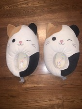 Original Squishmallows House Slippers Kitty Cats Size L-2/3 EUC