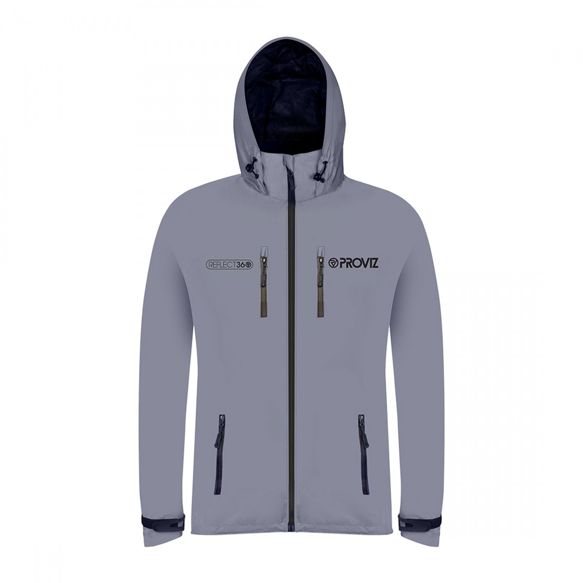 Proviz Reflect360 Outdoor Jacket Mens Windproof Waterproof Reflective Grey SM 34690₽