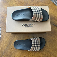 Burberry Check Slide Sandals US MEN Size 8