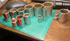 Williams USA 1/2" Drive  Sockets Used 1 1/4 1 1/8 11/16 15/16 7/8 13/16 3/4 plus
