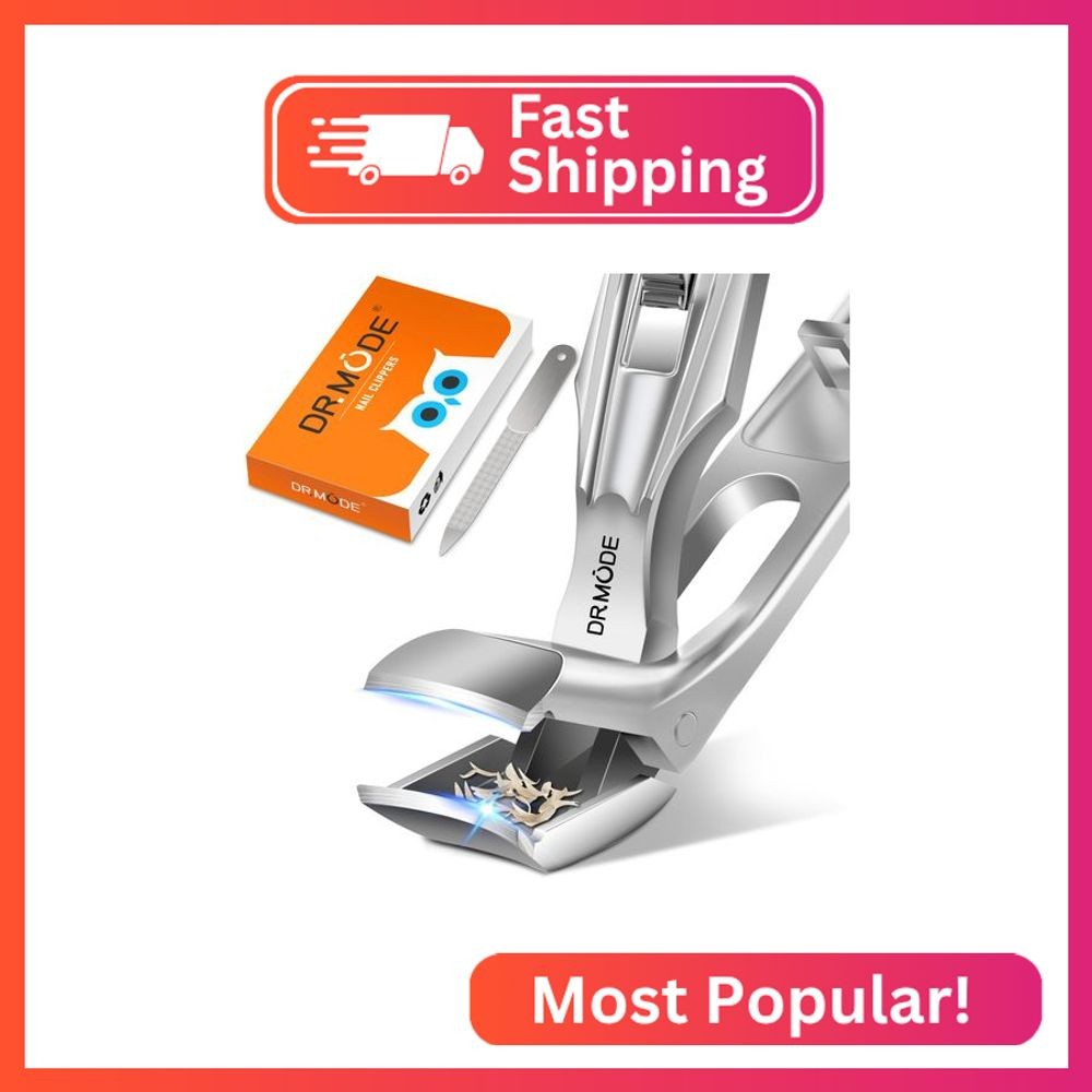 Toenail Clippers for Seniors Thick Toenails, Upgrade Angled Head Large Toe Nail 