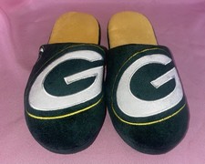 Green Bay Packers NFL Scuff Slippers Forever Collectibles Mens Sz M 9-10