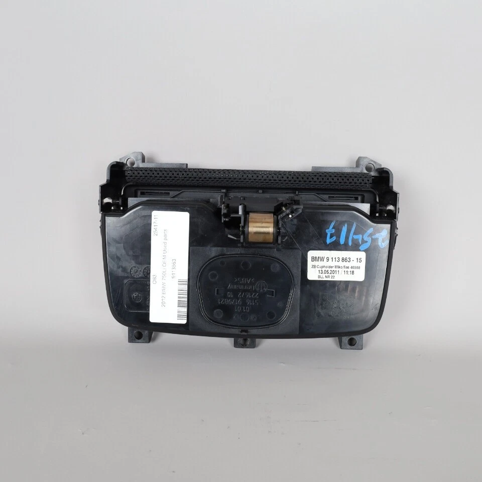 2009-20105 BMW 740i 750i Center Console Cup Holder 51169113863 OEM Used Foto 4 de 4