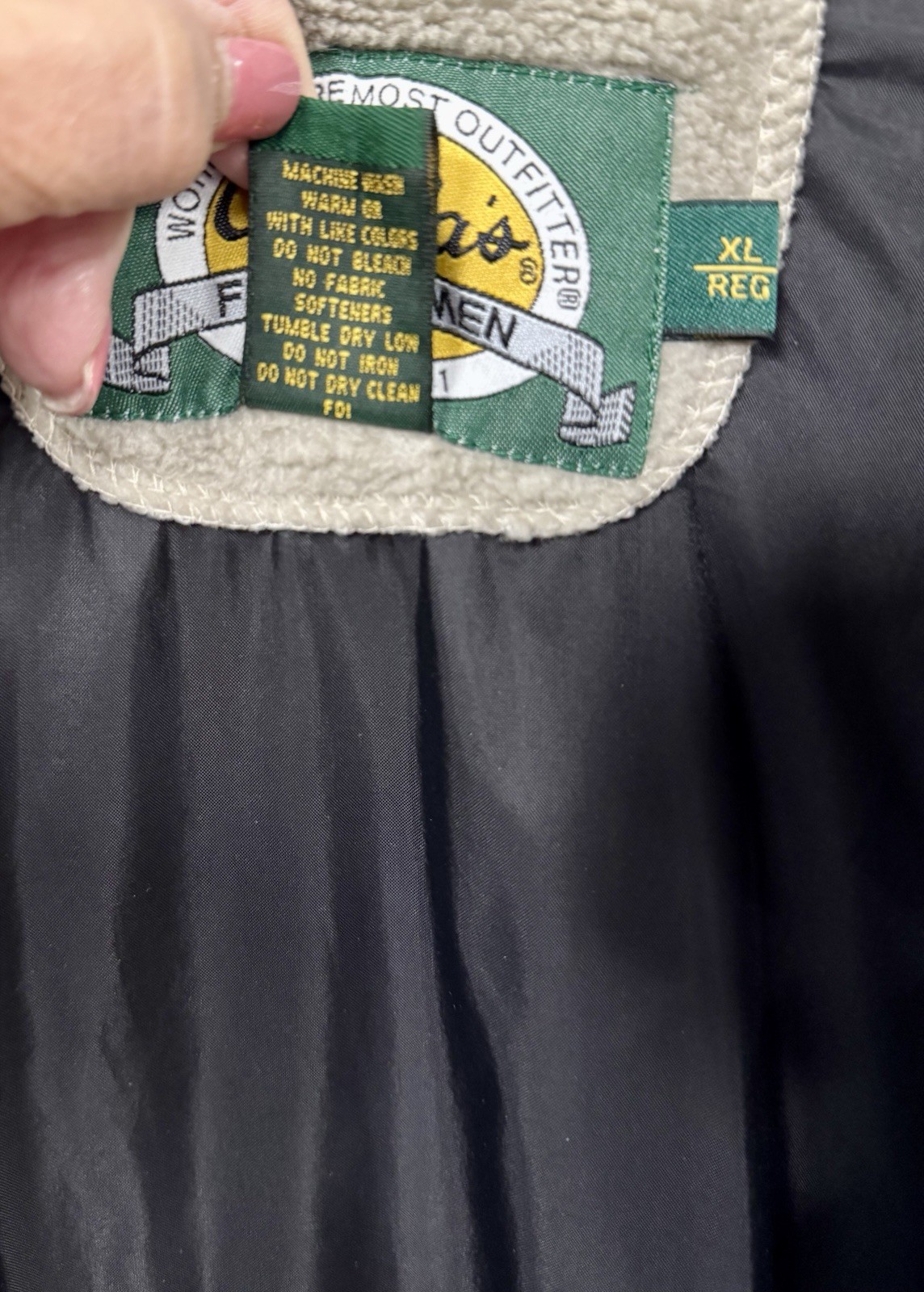 Cabela's Aztec Pattern Deep Pile Lined Fleece Jac… - image 8