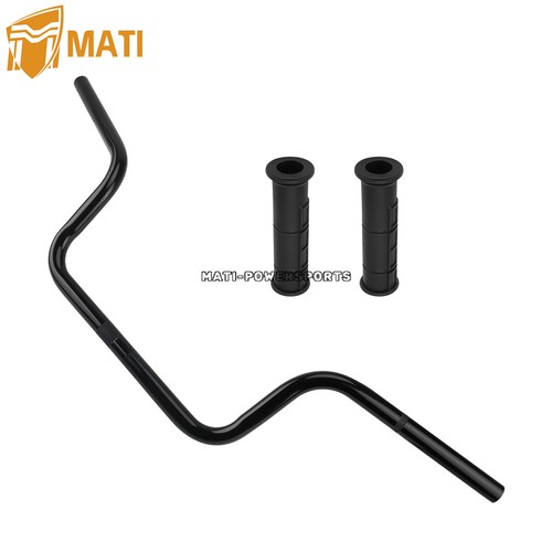 Black Handlebar w/Grips for Polaris Sportsman 500 4x4 6x6 Touring HO 2001-2013 - Picture 2 of 12
