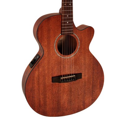 Cort SFX-MEM Acoustic-Electric Cutaway Guitar - Open Pore Mahogany - Open Box
