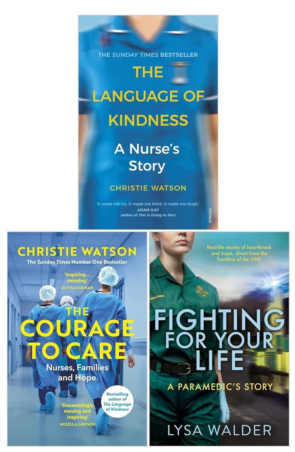 Language of Kindness,Courage to Care,Fighting For Your Life Lysa Walder 3 Books