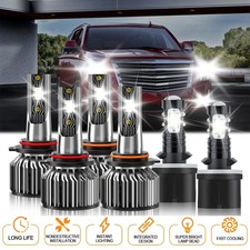 For Cadillac Escalade 2002-2002 6x Led Headlight Combo Fog Light Bulb 6500k