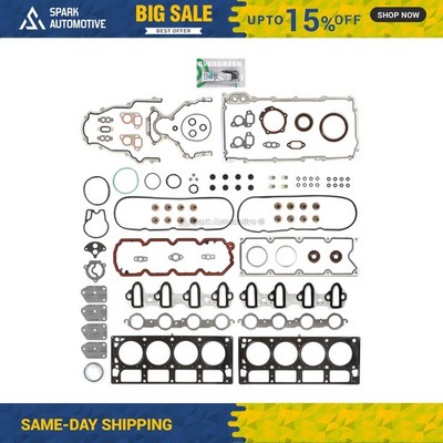 Full Gasket Set Fit 02-14 Chevrolet GMC Buick Cadillac 4.8L & 5.3L V8 OHV C, M