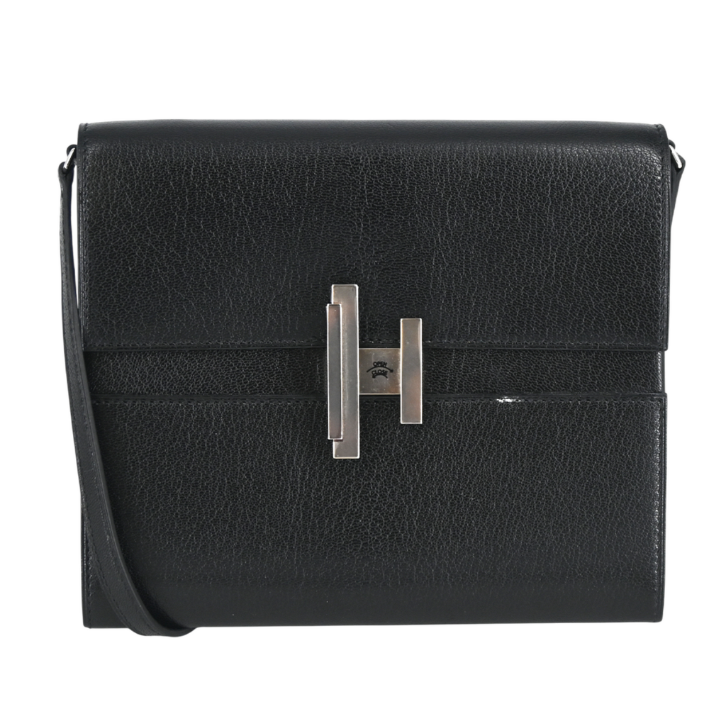 HERMES Black Cinhetic To Go Wallet Bag