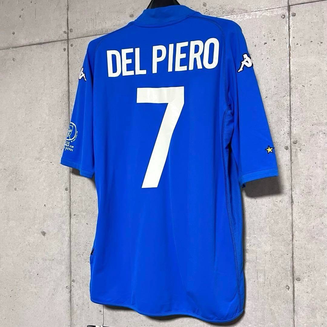 Alessandro Del Piero #7 Italy 2002 World Cup Home Jersey XL Kappa