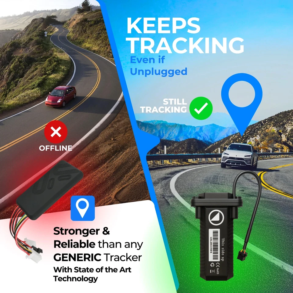 Car GPS Hardwired Waterproof 4G LTE Tracker w/ Kill Switch & Backup Battery - Image 4 of 4