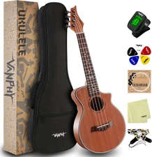 Ukulele Concert Ukelele Professional 23 Inch Uku Sapele Ukulele for Kids Adult