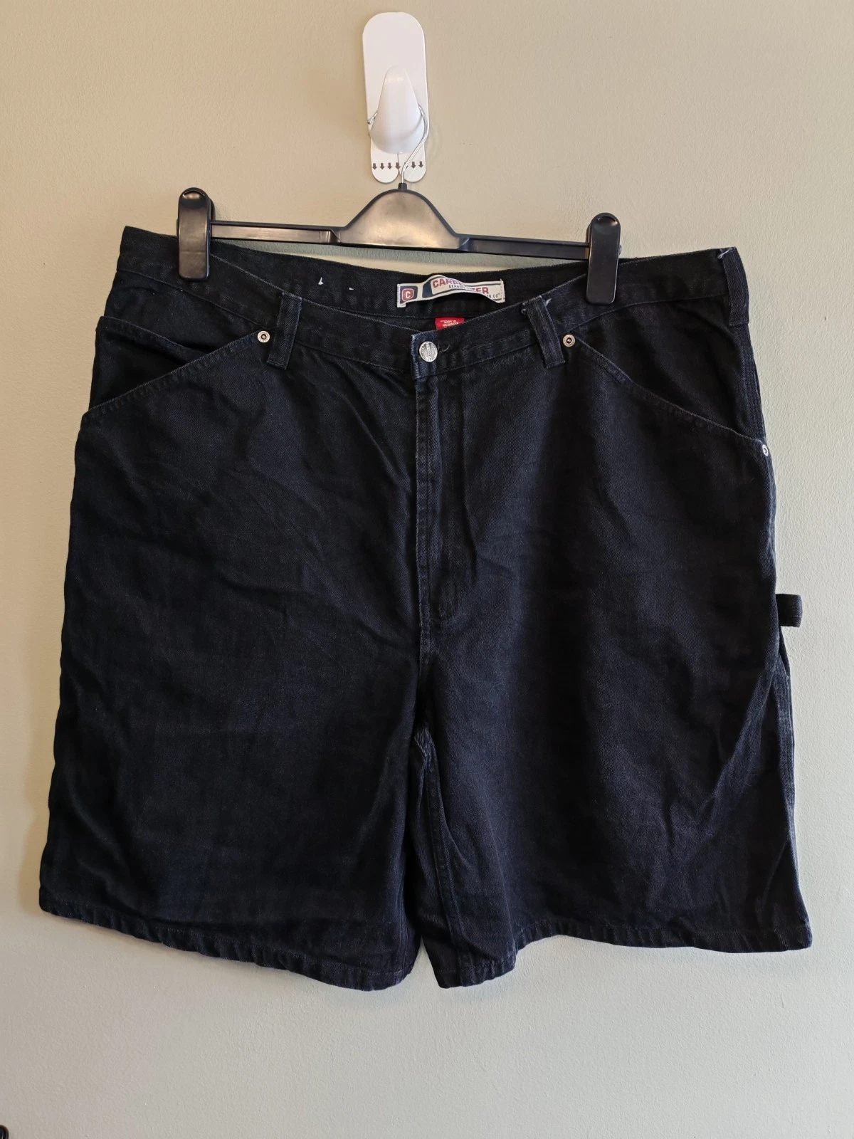 Genuine Sonoma Jean Co Black Carpenter Denim Shorts Size 40 Cotton Jorts Y2K vtg