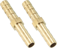 6Mm Schlauchverbinder Messing Doppelnippel Kupplung, 2 StüCk Schlauchverbinder B