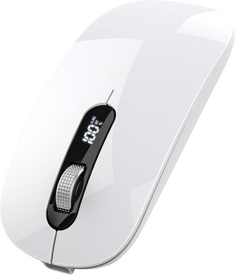 ASLDPUO M282 Rechargeable Wireless Mouse   Bluetooth & 2.4GHz RF with Power/Mode