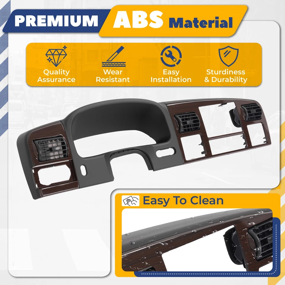 Para 2005-2007 Ford F250 F350 Super Duty painel painel acabamento moldura com AC - Imagem 4 de 4