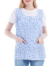Cobbler Aprons for Women with Pockets Smock Apron with Buttons