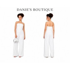 Women's Wild Fable Wide Leg Tube Jumpsuit White XS New With Tags