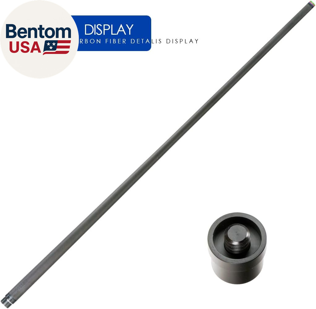 Carbon Fiber Pool Cue Shaft for 3/8X8 & Uniloc Joints | Low Deflection Shaft for