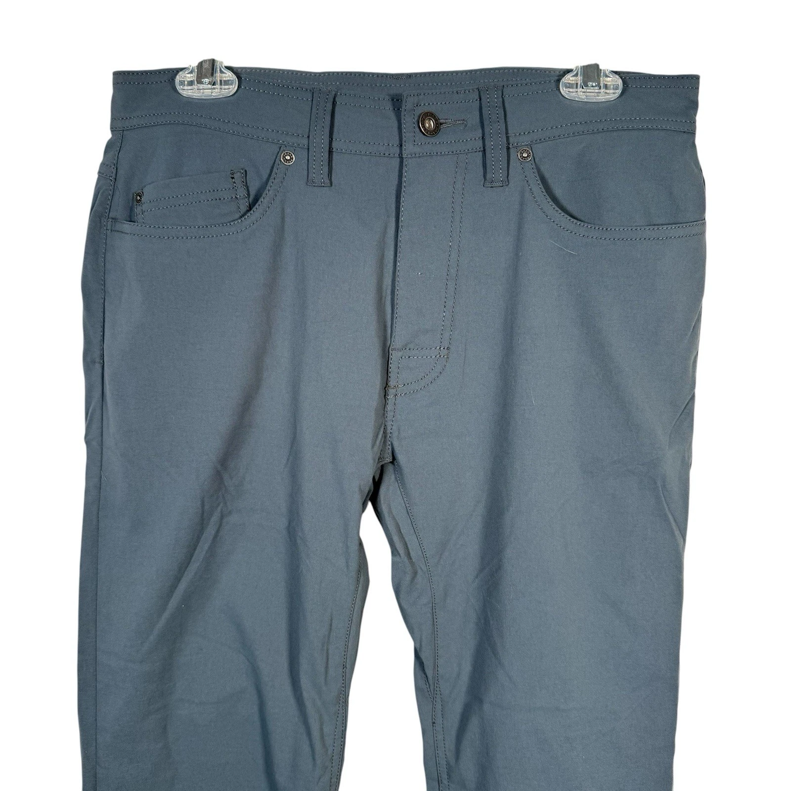 Prana Men's Brion Slim Fit Pants 32x29.5 Grey Nylon Stretch M4BN32312
