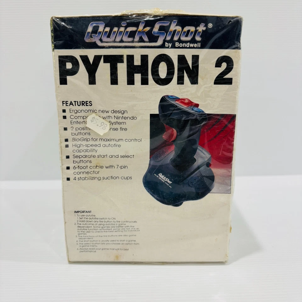 QuickShot Python 2 QS-130 Joystick For NES System - BRAND NEW & SEALED - Image 2 of 4