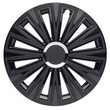 4x Copricerchi 15 Pollici Coppe Ruota "Sunset double black" black per Audi Daewo
