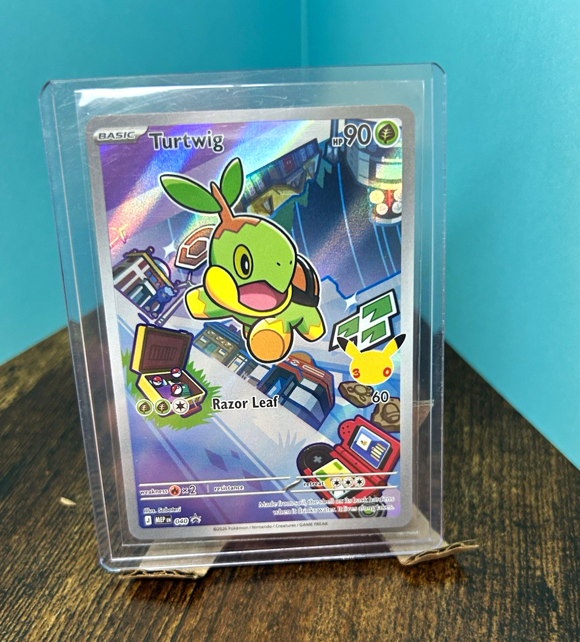 Pokemon TCG Turtwig 040 Promo Holo - 2025 English 90 HP