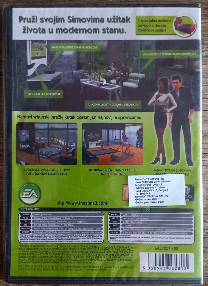 The Sims 3 High-End Loft Stuff PC MAC DVD-ROM (Factory sealed/Serbian version) - Image 2 of 2
