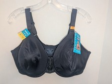 Vanity Fair 76080 Beauty Back Full Figure Minimizer Underwire Bra Black 44DD