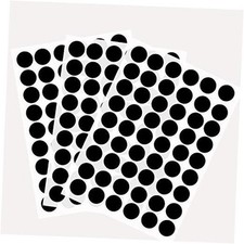 162 Pcs Plastic Screw Hole Covers Stickers Self-Adhesive Screw Hole Black