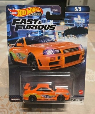Hot Wheels Fast & Furious Nissan Skyline GT-R Modellauto - Orange (HKD21)