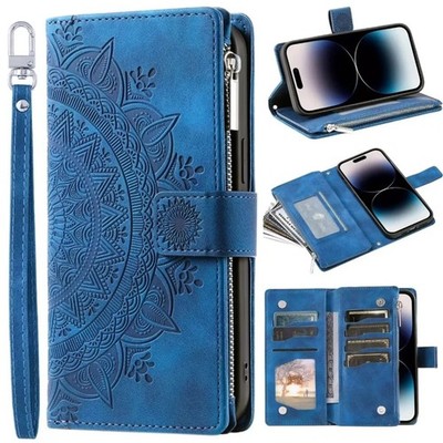 Leder Flip Case Samsung S24 Ultra Wallet Kartenfach Magnet S25 S20 S23 S22