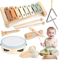 Musikinstrumente Holzspielzeug Trommel Xylophon FüR Kinder Ab 3 Jahre Geschenk