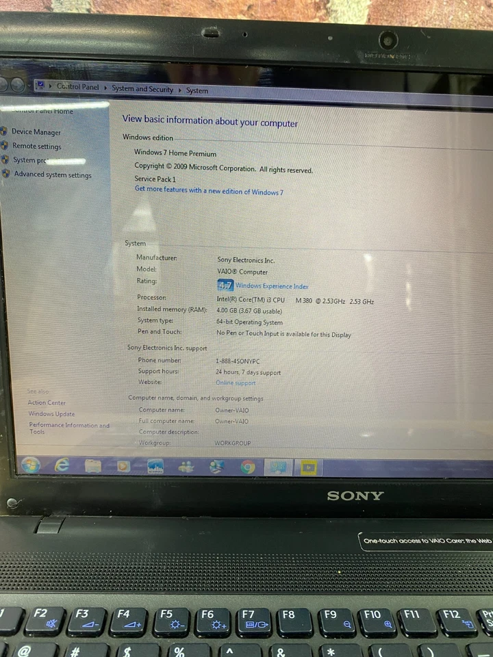 Sony VAIO PCG-71318L Retro Gaming Laptop i3-M380 2.53GHz 4GB RAM (Windows 7) - Image 2 of 4