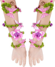 Renfaire Flower Arm Wrap - 2 PCS Fairy Costume for Women Renaissance Fae Cosplay