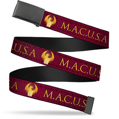 Buckle Down Men's Web Belt Fantastic Beasts 1.25'' 1.25'' Wide - Fits  (US IMPORT)