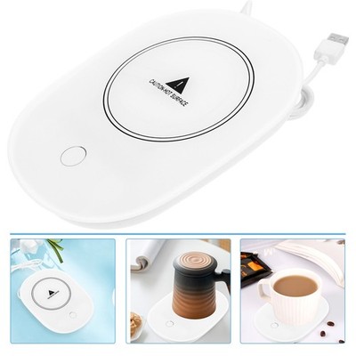 Warm Cup Coaster Heating Plate Constant Temperature Warmer Coffee Pad
