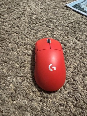 Logitech PRO X SUPERLIGHT Wireless Gaming Mouse - Red used a handful of times. 