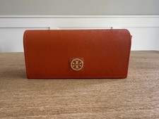 Tory Burch Burnt Orange Authentic Eyeglass and Sunglass Case