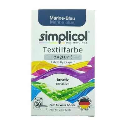 1er Pack Simplicol Textilfarbe Expert Marine-Blau 150g 